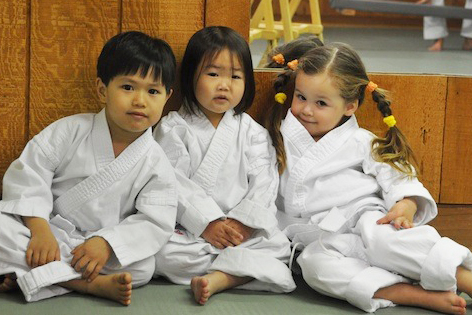 Kinder Karate Students